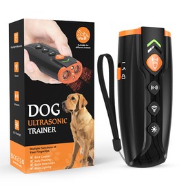 2024 Release Dog Barking Control, Stops Bark and Bad behavior | Train Your Dog 🐕 on Clicks (Your or Neighbors), Press The Button | Long Range Ultrasonic | 4 Training Modes | Gift for Dog Lovers