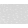 Diana Cowpe WHITE CHRISTMAS SEASONAL STAR PATTERN TABLECLOTH Metallic Silver