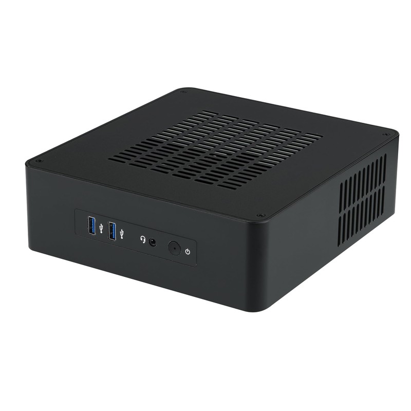 Goodisory TA65 Black Aluminium Desktop HTPC Mini-ITX Computer Chassis Support