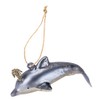 PBK Primitives by Kathy Holiday Blown Glass Ornament - Blue