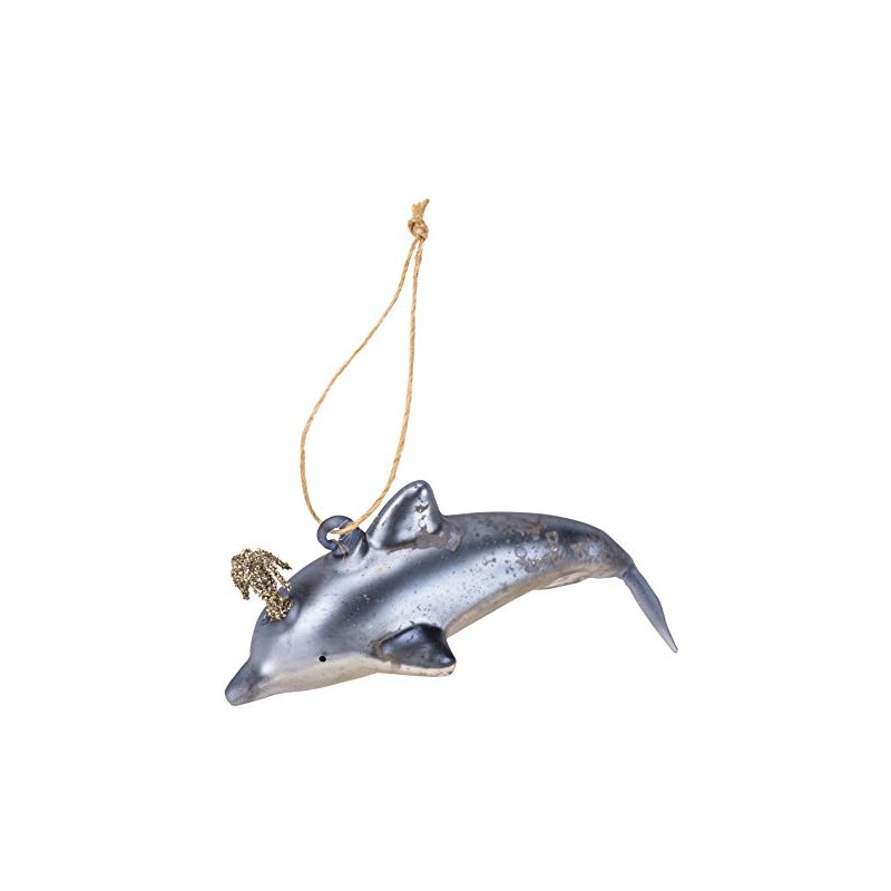 PBK Primitives by Kathy Holiday Blown Glass Ornament - Blue