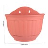 BESPORTBLE Semi-Circular Flower Pot Wall Hanging Imitation Leather Planter Home