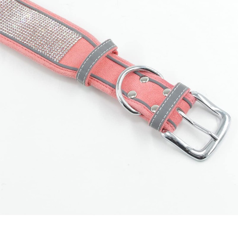 Yiwong Rhinestone Dog Collars for Medium and Large Dogs, Adjustable