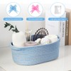 Hojalis Gift Basket, Woven Rope Basket with Cellophane Bags &