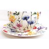 Wildflowers Meadow Breakfast Cup & Saucer Fine Bone China Set