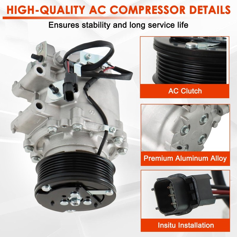 Kessocco CO 4918AC AC Compressor 38810RNAA01 Air Conditioning Compressor Replacement
