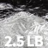 Fiberglass for Concrete, 3/4" Length,2.5 Lb, AR-Glass Chopped Strand Fiberglass