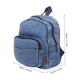 BESPORTBLE Retro Canvas Day Backpack for Women Lightweight Mini Denim School Bag Comfortable Shoulder Straps Casual Outdoor Travel Pack
