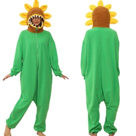 CWDGAGANB Sunflower Costume for Women,Chomper Adult Onesie Pajamas,Chomper Gifts for Women Adults XL