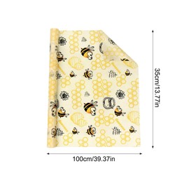 TopHomer Eco-Friendly Beeswax Food Wraps, Bread Sandwich Wrapper - Organic, Sustainable, Zero Waste, Reusable Plastic-Free Food Storage Wrap (Honey)