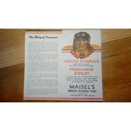 VTG MAISEL'S INDIAN TRADING POST INDIAN SYMBOLS PAMPHLET JEWELRY ALBUQUERQUE NM