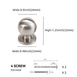 POVEFONK 10 Pack Brushed Satin Nickel Kitchen Sliver Drawer Knobs Kitchen Cabinet Hardware Zinc Alloy Kitchen Handles Drawer Knobs Dresser Handles