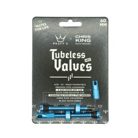 Peaty's x Chris King (MK2) Tubeless Valves, 60mm, Turquoise