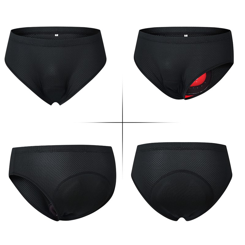 Men Bike Underwear Breathable Padded Bicycle Briefs Cycle Underwear Shorts