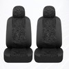 BDK Black Leopard Car Seat Covers for Front Seats, Animal