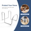 Heavy Duty Garden Hose Holder for Fence, Fits 2" Railings,