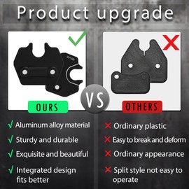 OywhC Sun Visor Repair Kit fits for Dodge Ram 1500 Trucks 2019-2023 Left Driver Side Visor, Aluminum Alloy Sun Visor Repair Fix Clips for Ram 1500 Restores Driver Side Sagging Loose Visor