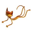 Cat Wine Holder Innovative Modern Style Decorative Metal Cat Shaped