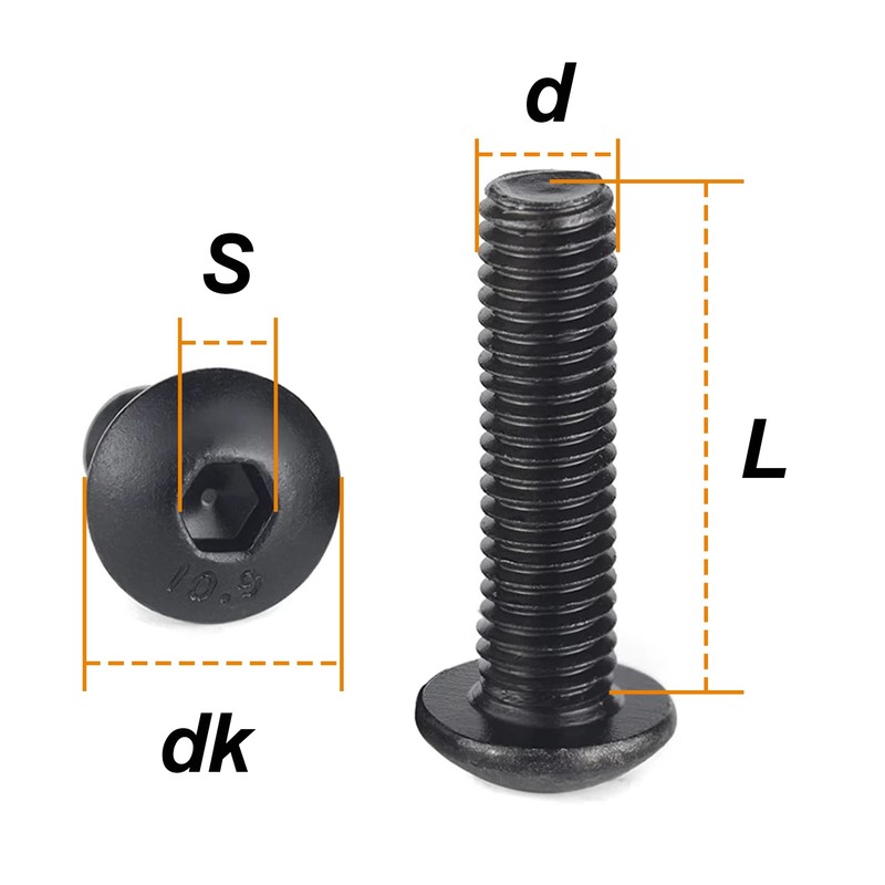 LEPEVNEY M8 x 16mm Alloy Steel Hex Socker Head Screws