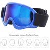 Children Ski Doublelayer Antifog Snow Antisnow Blindness Climbing Windproof Glasses(blue