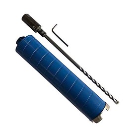 2-1/2" Dry Diamond Core Bit for Brick and Block with 5/8"-11 Pilot Bit Adapter, 9.5" Drilling Depth, 5/8"-11 Arbor