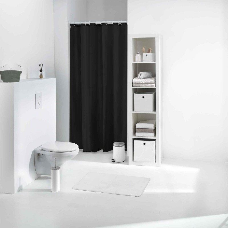 Douceur d'Intérieur Vitamin Shower Curtain PEVA, 180 x 200 x