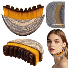 2PCS Cepillos Faciales Para Drenaje Linfático, cepillo de masaje linfático, cepillo seco para masaje de drenaje linfático, Diseño ergonómico, Mandíbul
