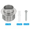 PATIKIL 4" 304 Stainless Steel Vent Cover, Exterior Wall Round
