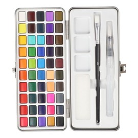 50 Colors Watercolor Paint Set Painting with Water Brush Pens and Drawing Pencil Perfect Starter Kit for Adults Painting Art Supplies