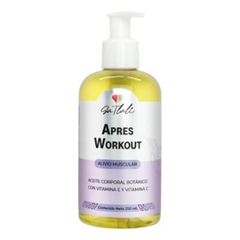Aceite Corporal Botánico - Ga Tlali Apress Workout 250ml - Para Masaje Post Entrenamiento - Aceite de Almendra y Lavanda - Con Vitamina C y E - Árnica Y Centella Asiática