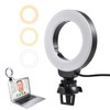 Clip On Ring Light with Clamp Mount for Laptop Video