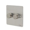 Schneider Electric Ultimate Flat Plate - Double 2 Way Dimmer