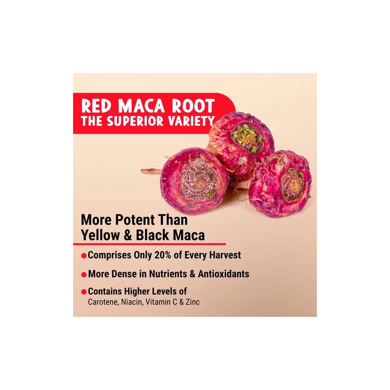 Maju Superfoods Cápsulas Maca Roja Orgánica 120