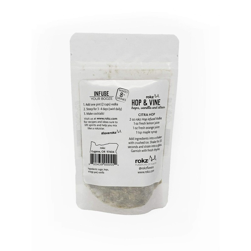 Rokz Hop and Vine Spirit Infusion Blend for Cocktails
