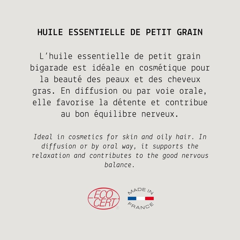 Petit Grain Organic Essential Oil - MY COSMETIK - 10ml