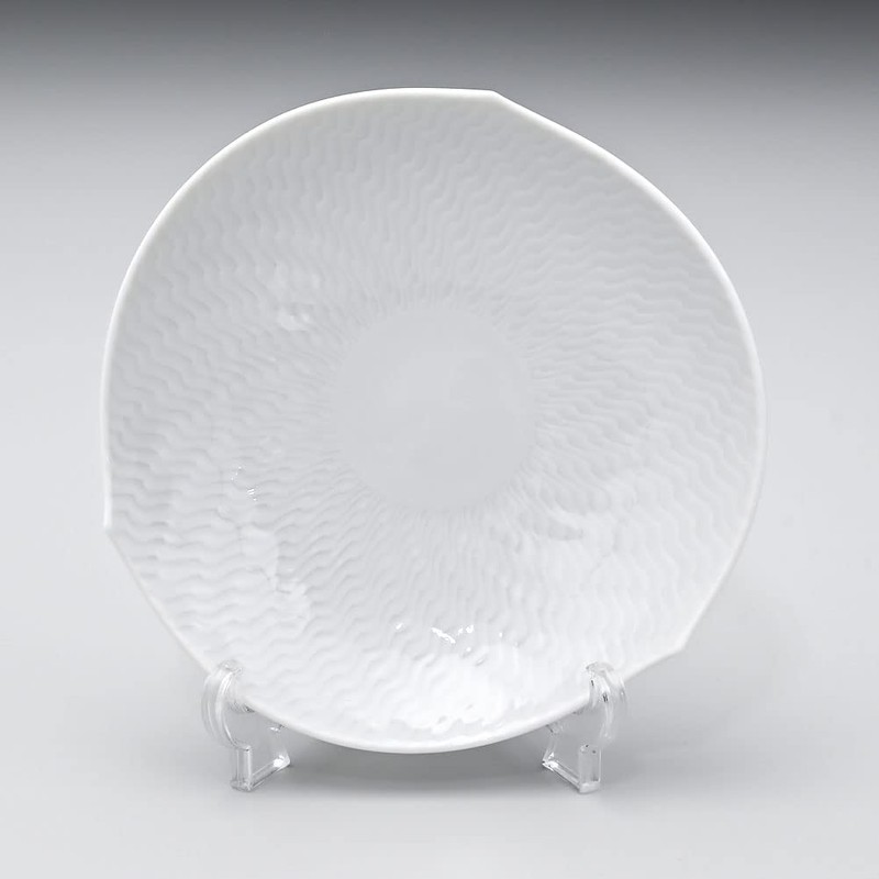 Meissen 000001-29582-1 Meissen Wave Play White Coffee Cup & Saucer,