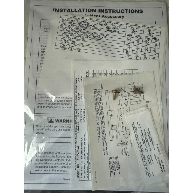 TUTCO 5kW Electric Strip Heater 81-20435-01 KFCDH0501N05LC