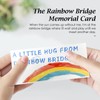 Teeloray Crystal Suncatcher Pet Memorial Gift, Rainbow Prism Window Decorative