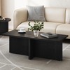 Luoxiao Rectangle Coffee Table 47 inch Modern Coffee Table for