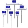HDLNKAK Telescoping Gage Set, 6 Pack Stainless Steel T -