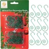 120Pcs Green Christmas Ornaments Hangers Hooks for Christmas Tree Baubles,