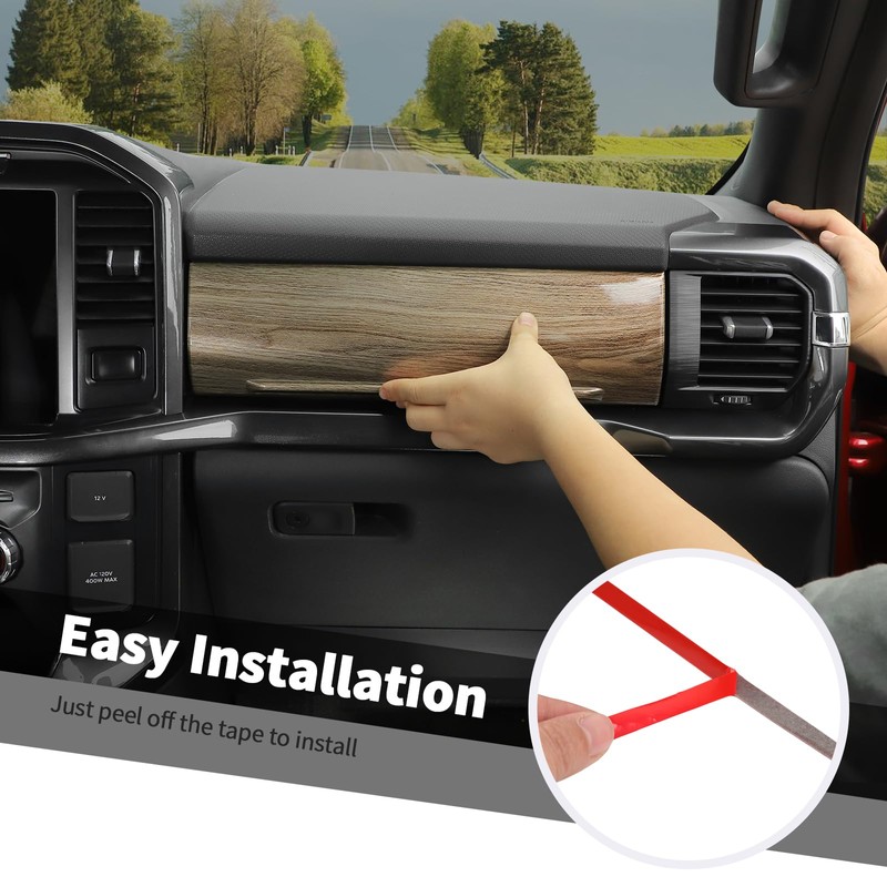 Jimen Compatible with Ford F150 2021-2024, Center Console Co-Pilot Storage