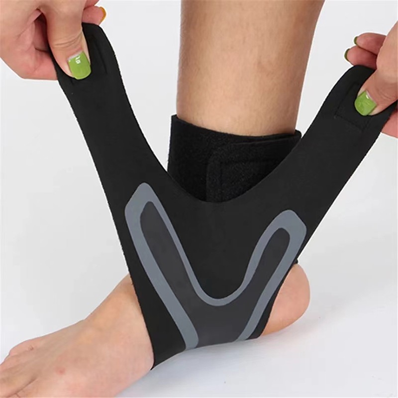 Adjustable Ankle Support Brace for Sports – Breathable Compression Wrap