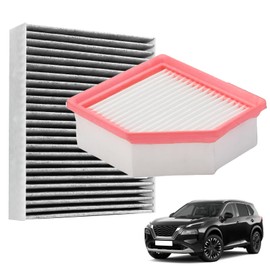 16546-6RA0A Engine Air Filter & 27277-6RC0A Cabin Air Filter (w/Activated Carbon) fit for Nissan Vehicle Rogue 2021 2022 2023 2.5L 1.5L Replace OE 165466RA0A 272776RC0A