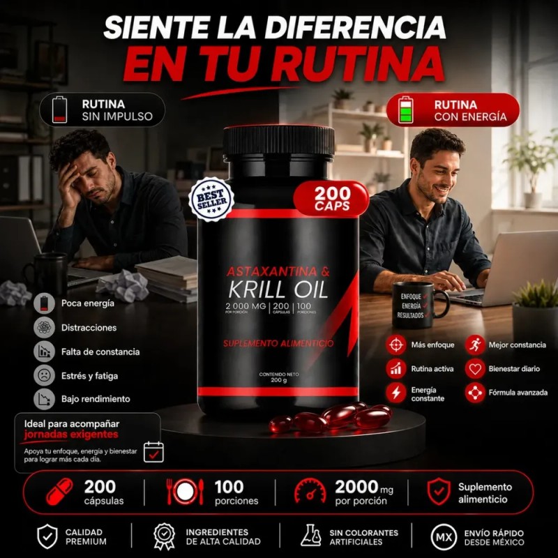 Astaxantina 12 Mg 120 Softgels Microalgas Apoyo Antioxidante