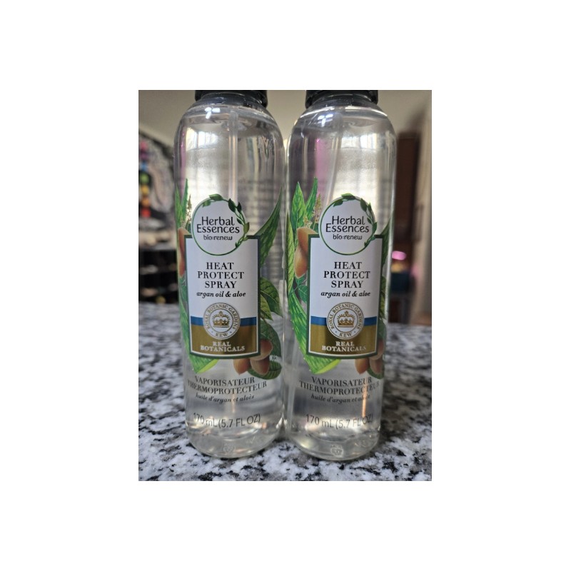 Lot Of 2 Herbal Essences BioRenew Heat Protect Spray Argan