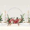 YALLOVE 2 Pack 12 Inch Floral Hoop Table Centerpiece, Acrylic