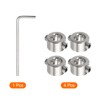 sourcing map 4pcs 8mm Drill Stop Collar Set Depth Stop,