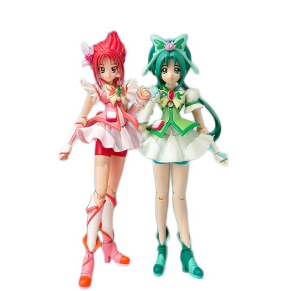 S.H. Figuarts Yes! Pretty Cure 5Go! Cure Mint & Cure Rouge DX Set Figure (Samashii Web Exclusive)