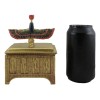 Ebros Egyptian Isis With Open Wings Golden Jewelry Box Statue
